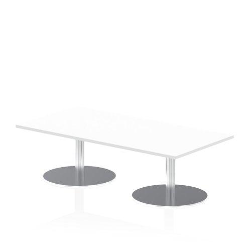 Dynamic Italia 1600 x 800mm Poseur Rectangular Table White Top 475mm High Leg ITL0282 DD