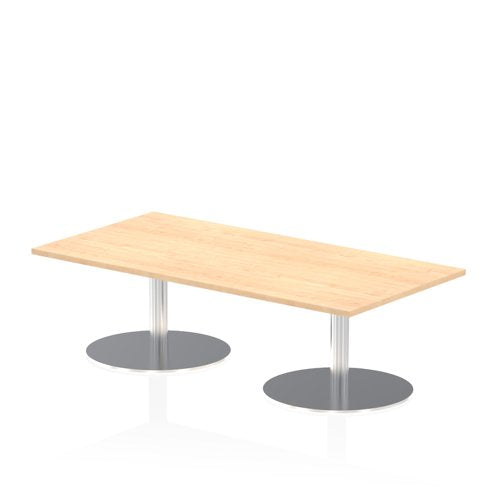 Dynamic Italia 1600 x 800mm Poseur Rectangular Table Maple Top 475mm High Leg ITL0283 DD