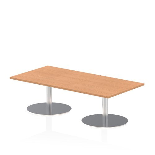 Dynamic Italia 1600 x 800mm Poseur Rectangular Table Oak Top 475mm High Leg ITL0284 DD