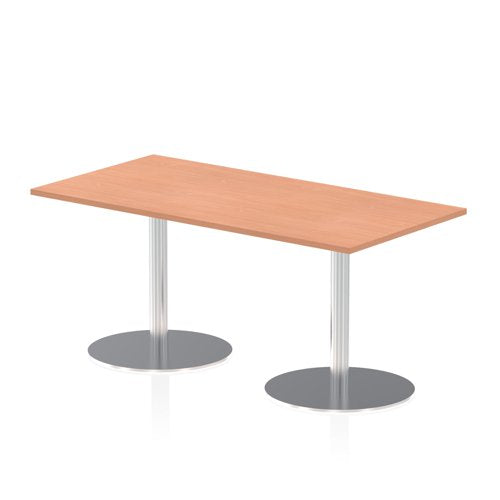 Dynamic Italia 1600 x 800mm Poseur Rectangular Table Beech Top 725mm High Leg ITL0286 DD