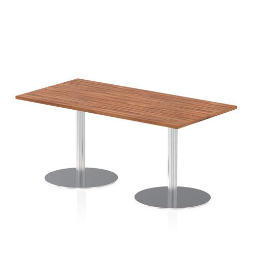 Dynamic Italia 1600 x 800mm Poseur Rectangular Table Walnut Top 725mm High Leg ITL0287 DD