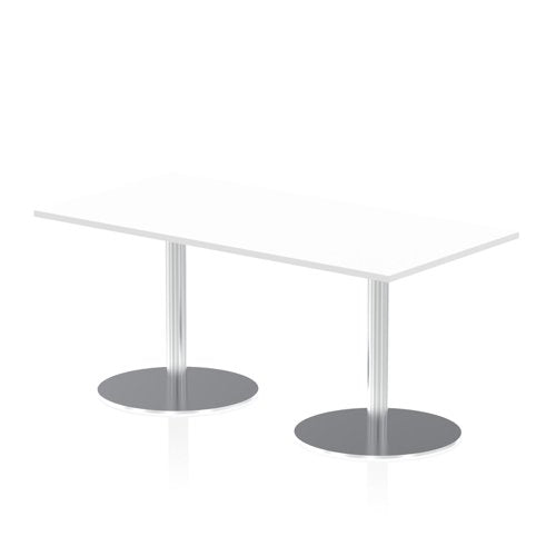 Dynamic Italia 1600 x 800mm Poseur Rectangular Table White Top 725mm High Leg ITL0288 DD