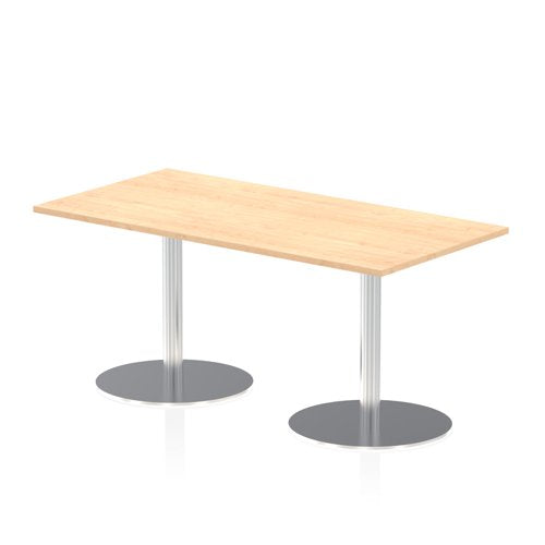 Dynamic Italia 1600 x 800mm Poseur Rectangular Table Maple Top 725mm High Leg ITL0289 DD