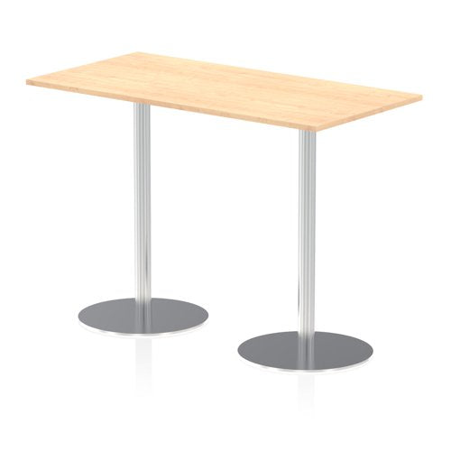 Dynamic Italia 1600 x 800mm Poseur Rectangular Table Maple Top 1145mm High Leg ITL0295 DD
