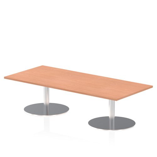 Dynamic Italia 1800 x 800mm Poseur Rectangular Table Beech Top 475mm High Leg ITL0298 DD