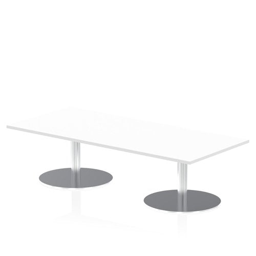 Dynamic Italia 1800 x 800mm Poseur Rectangular Table White Top 475mm High Leg ITL0300 DD
