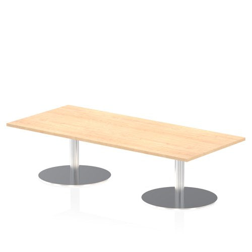 Dynamic Italia 1800 x 800mm Poseur Rectangular Table Maple Top 475mm High Leg ITL0301 DD