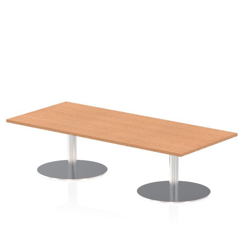 Dynamic Italia 1800 x 800mm Poseur Rectangular Table Oak Top 475mm High Leg ITL0302 DD