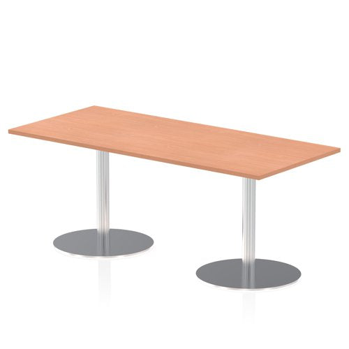 Dynamic Italia 1800 x 800mm Poseur Rectangular Table Beech Top 725mm High Leg ITL0304 DD