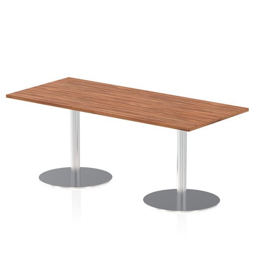 Dynamic Italia 1800 x 800mm Poseur Rectangular Table Walnut Top 725mm High Leg ITL0305 DD