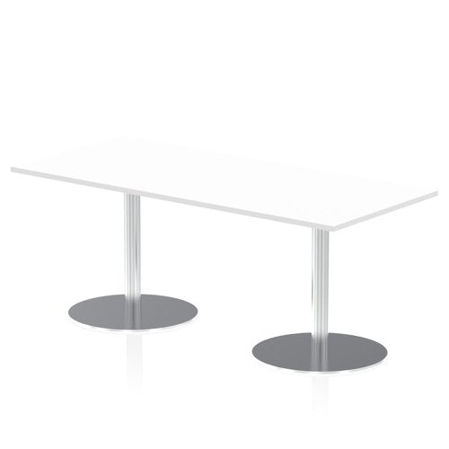Dynamic Italia 1800 x 800mm Poseur Rectangular Table White Top 725mm High Leg ITL0306 DD