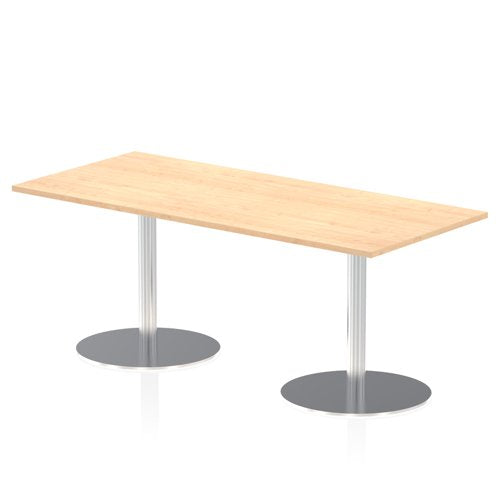 Dynamic Italia 1800 x 800mm Poseur Rectangular Table Maple Top 725mm High Leg ITL0307 DD