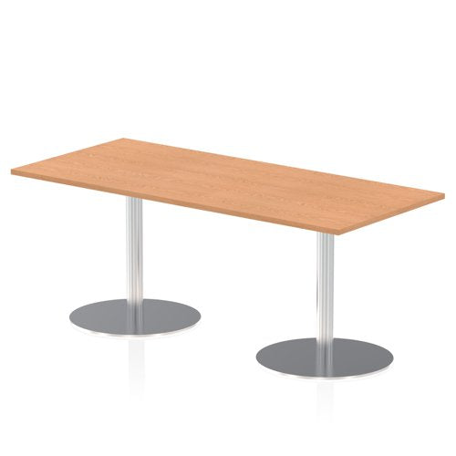 Dynamic Italia 1800 x 800mm Poseur Rectangular Table Oak Top 725mm High Leg ITL0308 DD