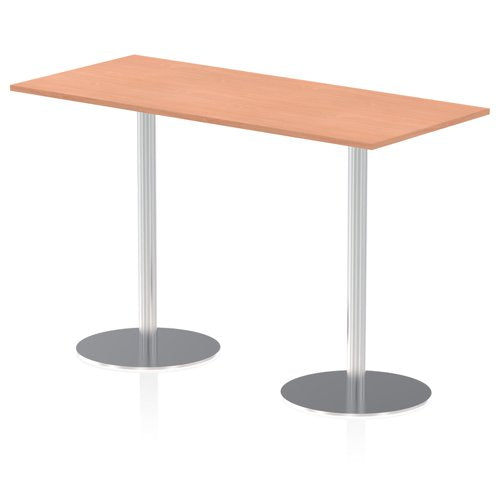 Dynamic Italia 1800 x 800mm Poseur Rectangular Table Beech Top 1145mm High Leg ITL0310 DD
