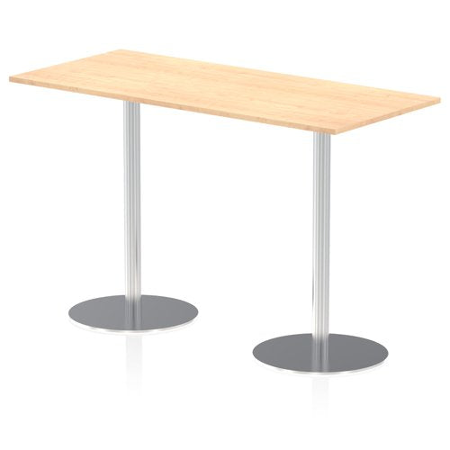 Dynamic Italia 1800 x 800mm Poseur Rectangular Table Maple Top 1145mm High Leg ITL0313 DD