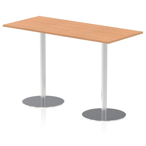 Dynamic Italia 1800 x 800mm Poseur Rectangular Table Oak Top 1145mm High Leg ITL0314 DD
