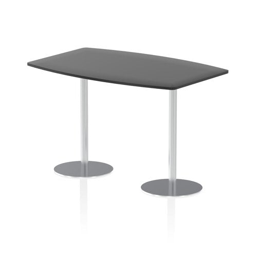 Dynamic Italia 1800mm Poseur High Gloss Table Black Top 1145mm High Leg ITL0320 DD