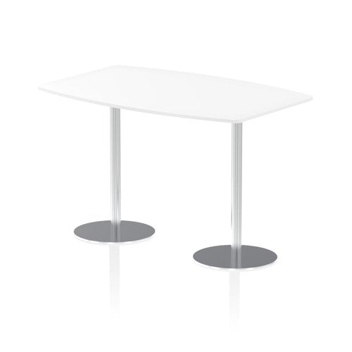 Dynamic Italia 1800mm Poseur High Gloss Table White Top 1145mm High Leg ITL0321 DD