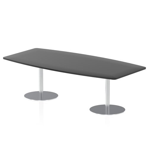 Dynamic Italia 2400mm Poseur High Gloss Table Black Top 725mm High Leg ITL0324 DD