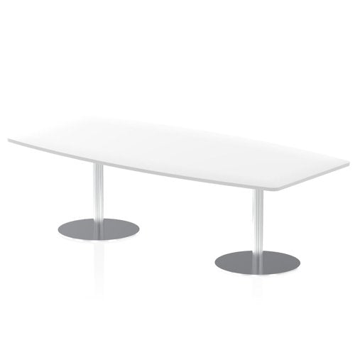 Dynamic Italia 2400mm Poseur High Gloss Table White Top 725mm High Leg ITL0325 DD