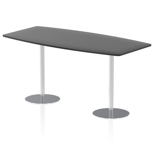 Dynamic Italia 2400mm Poseur High Gloss Table Black Top 1145mm High Leg ITL0326 DD