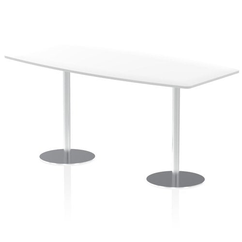 Dynamic Italia 2400mm Poseur High Gloss Table White Top 1145mm High Leg ITL0327 DD