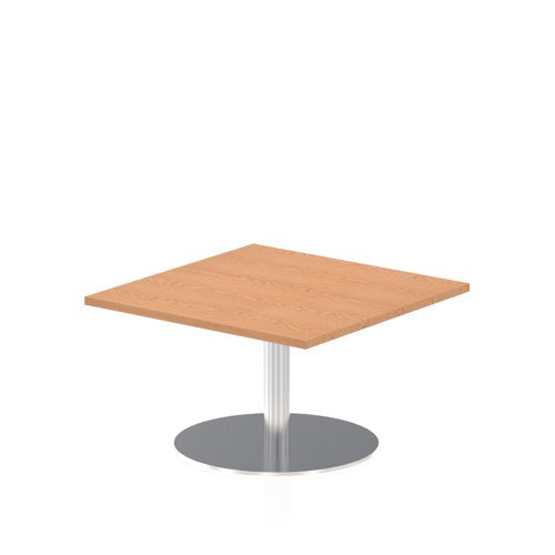 Dynamic Italia 800mm Poseur Square Table Oak Top 475mm High Leg ITL0332 DD