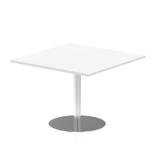 Dynamic Italia 800mm Poseur Square Table White Top 725mm High Leg ITL0336 DD