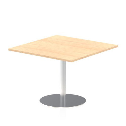 Dynamic Italia 800mm Poseur Square Table Maple Top 725mm High Leg ITL0337 DD