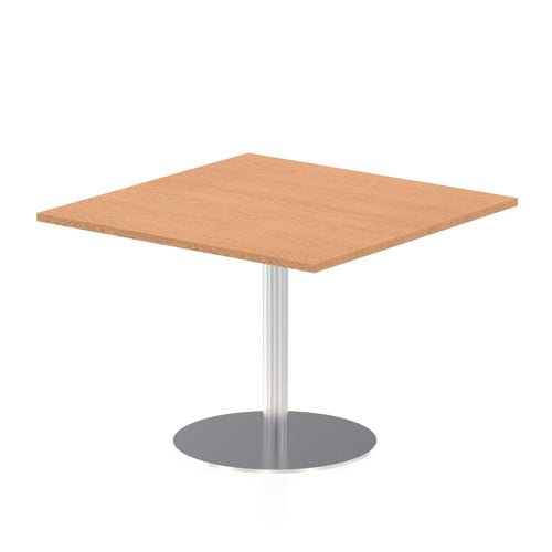 Dynamic Italia 800mm Poseur Square Table Oak Top 725mm High Leg ITL0338 DD