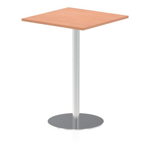 Dynamic Italia 800mm Poseur Square Table Beech Top 1145mm High Leg ITL0340 DD