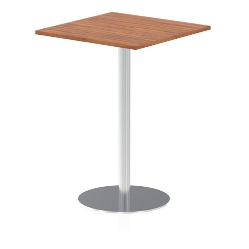 Dynamic Italia 800mm Poseur Square Table Walnut Top 1145mm High Leg ITL0341 DD