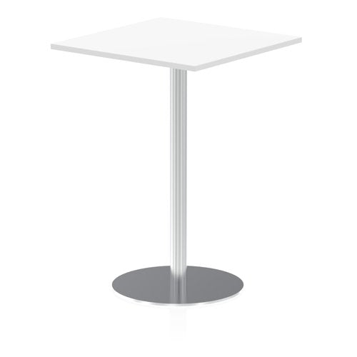 Dynamic Italia 800mm Poseur Square Table White Top 1145mm High Leg ITL0342 DD