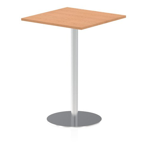 Dynamic Italia 800mm Poseur Square Table Oak Top 1145mm High Leg ITL0344 DD