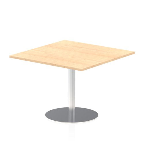 Dynamic Italia 1000mm Poseur Square Table Maple Top 725mm High Leg ITL0355 DD