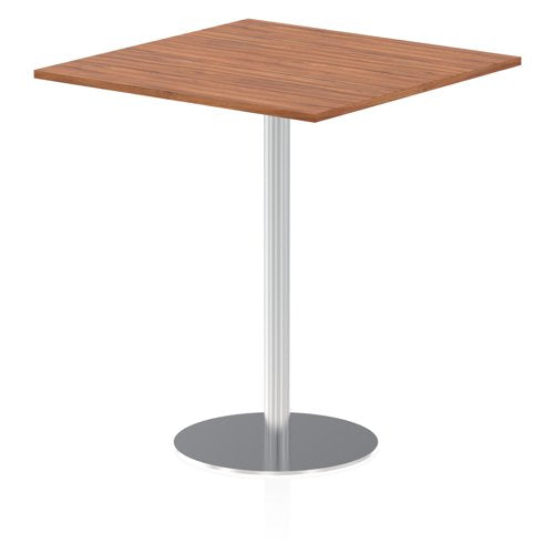 Dynamic Italia 1000mm Poseur Square Table Walnut Top 1145mm High Leg ITL0359 DD