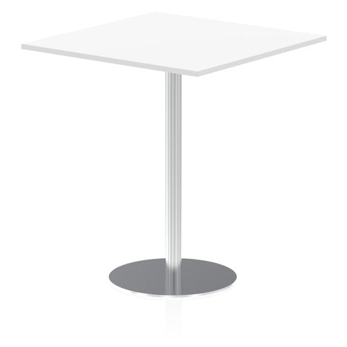 Dynamic Italia 1000mm Poseur Square Table White Top 1145mm High Leg ITL0360 DD