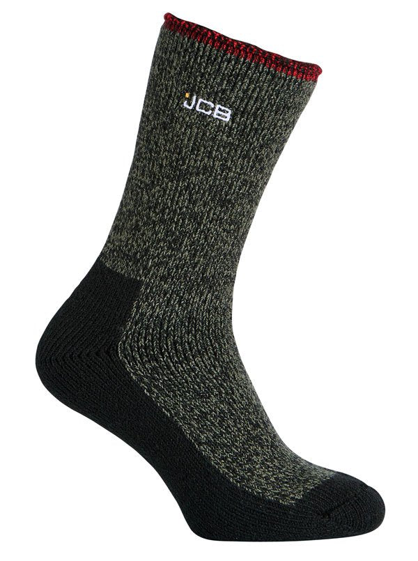 1 Pack Thermasocks With Extended Achilles Kharki Black 6-8.5