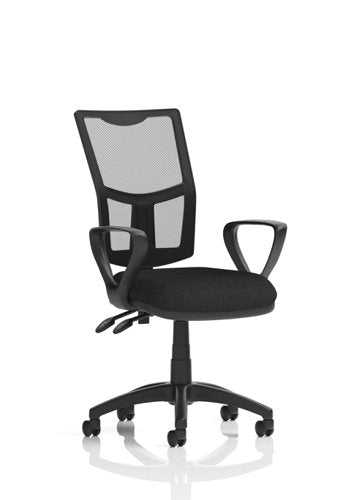 Eclipse Plus II Mesh Chair Black Loop Arms KC0175 DD