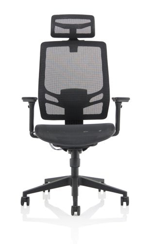 Ergo Twist Chair Black Mesh Seat Mesh Back with Headrest KC0299 DD