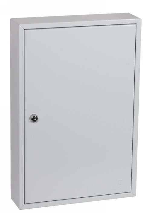 Phoenix Commercial Key Cabinet 64 Hook Key Lock Light Grey KC0602K DD