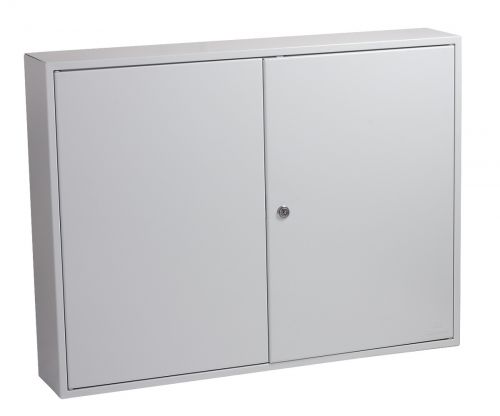Phoenix Commercial Key Cabinet 400 Hook Key Lock Light Grey KC0606K DD