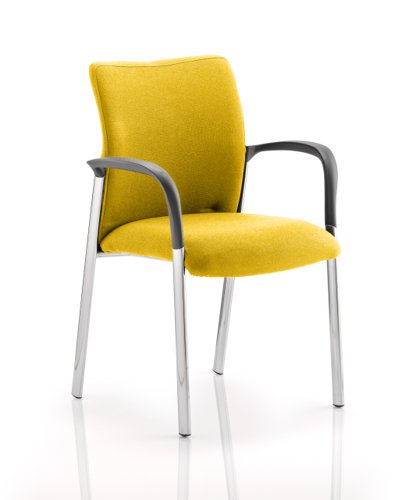 Academy Fully Bespoke Fabric Chair with Arms Senna Yellow KCUP0037 DD