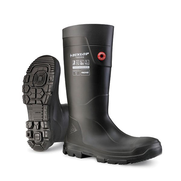 Dunlop PUROFORT FIELDPRO FULL SAFETY BLACK SIZE 12 (EU47)