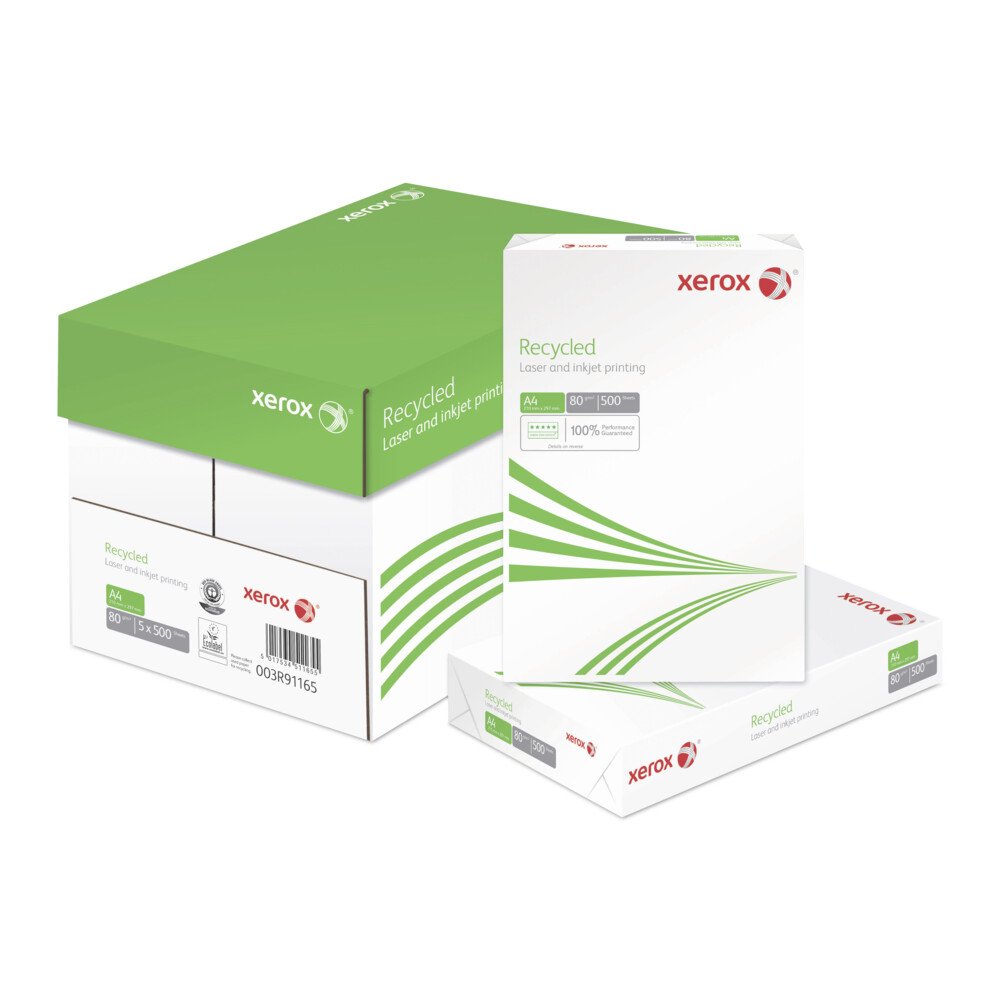 Xerox Recycled White Printer Paper A4 80GSM Pk 5 Reams of 500 003R91165