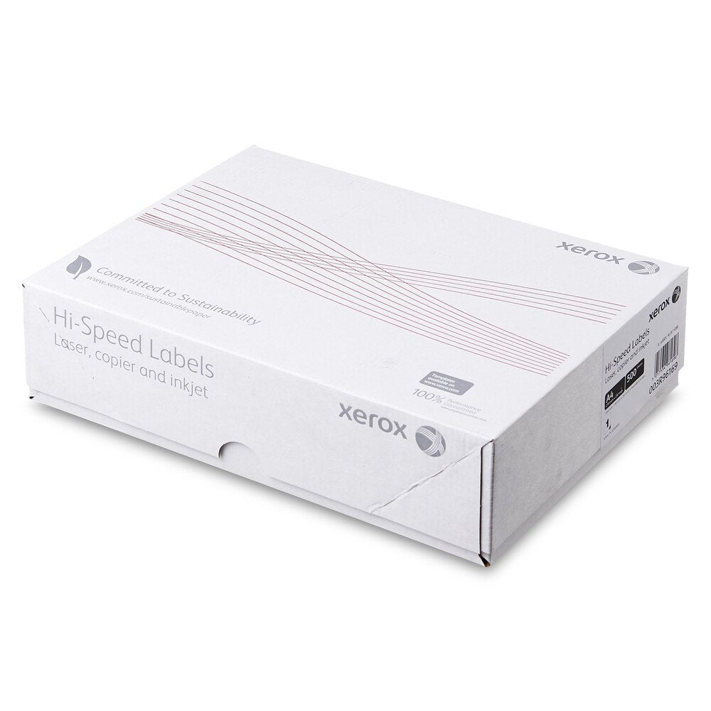 Xerox Monolaser Hs Labels 1Up PEFC1 A4 209X297mm White Uncoated Permanent Packed 500 003R96169