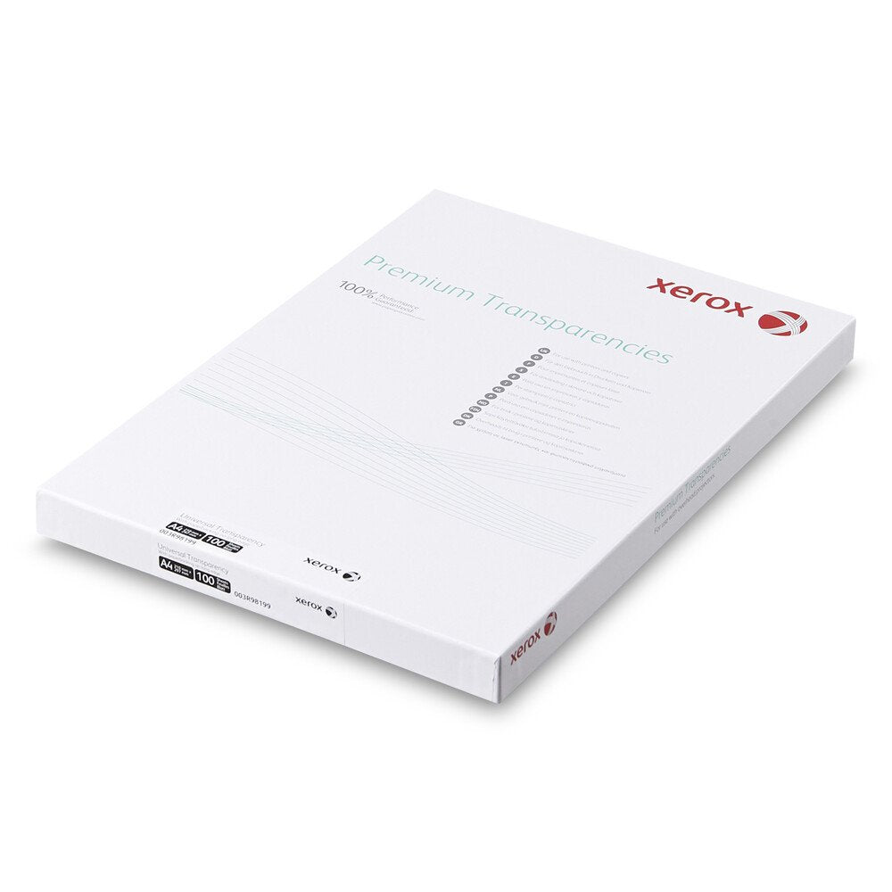 Xerox Premium Transparencies / Film Universal Removable Stripe A4 210 x 297mm Pack of 100 003R98198