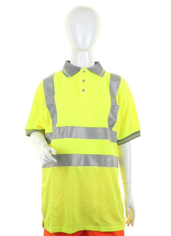 Beeswift LADIES Hi Visibility Short Sleeve POLO MED