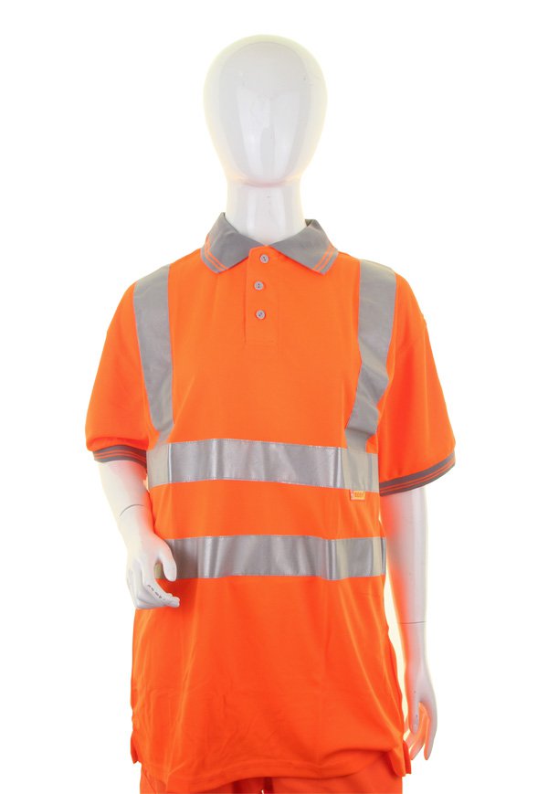Beeswift LADIES Hi Visibility OR Short Sleeve POLO LGE
