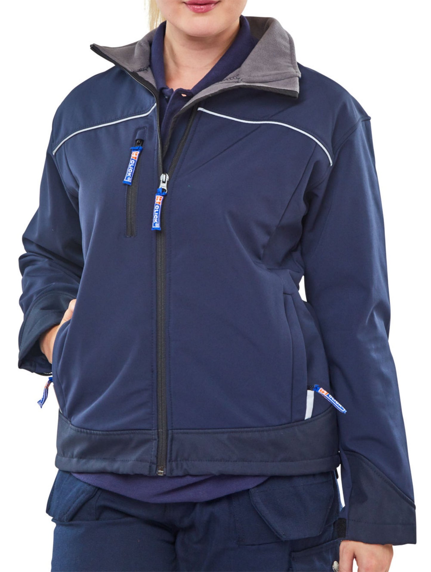Beeswift Ladies Soft Shell Jacket Navy Blue S